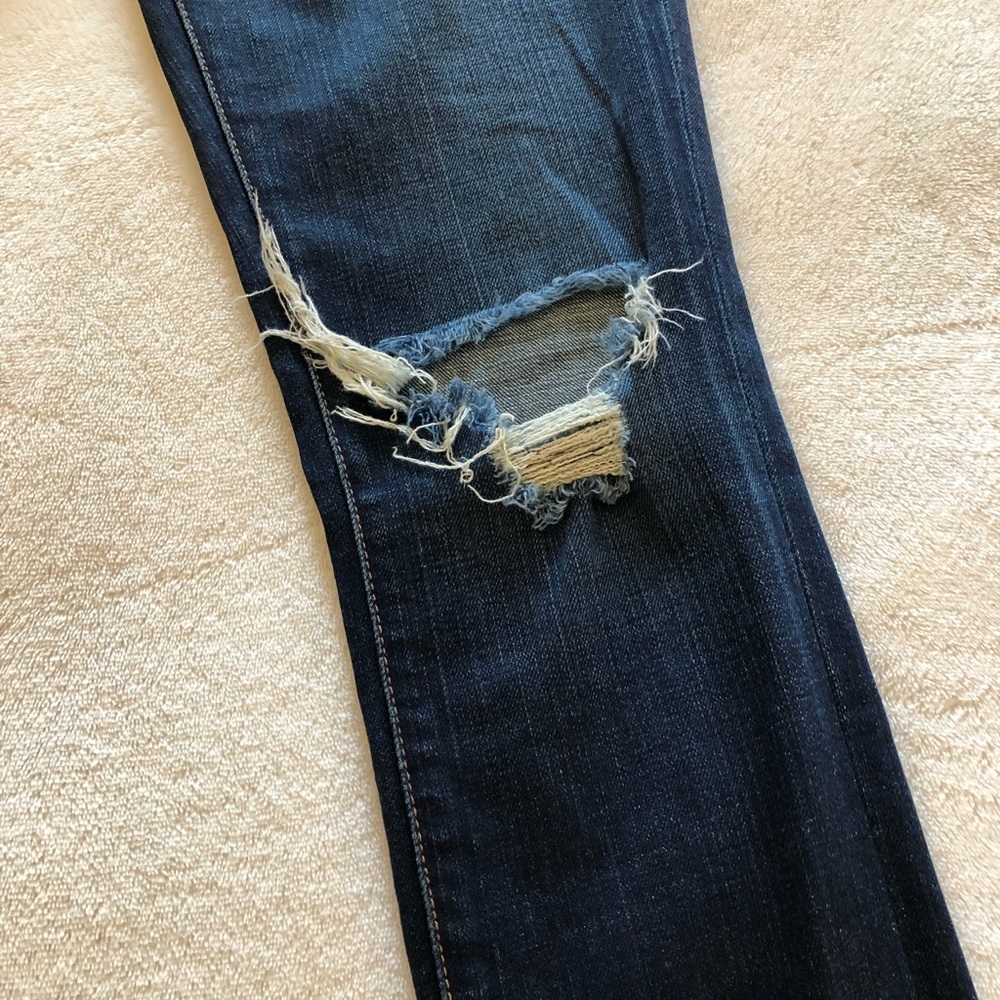 Anthropologie J. Brand low rise pencil leg torn DKV 26 - Picture 5 of 8